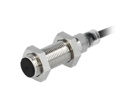 E2BM12KS04WPB12M Czujnik indukcyjny o zasięgu 04mm, konfiguracji wyjścia PNP / NO, napięciu zasilania 1030VDC, obudowie M12