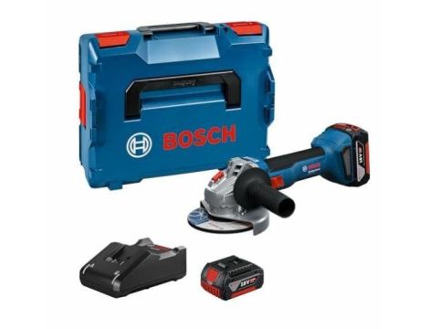 BOSCH SZLIFIERKA KĄT.125mm GWS 18V-8 2x5,0Ah LB 06019N9003