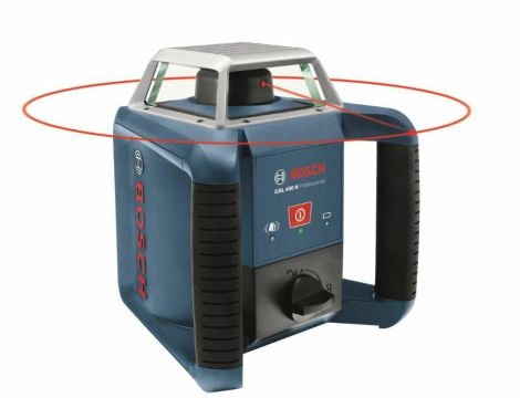 BOSCH LASER OBROTOWY GRL 400 H +ODBIORNIK LR 1 +AKUMULATORKI +ŁADOWARKA VARTA LB 0601061806