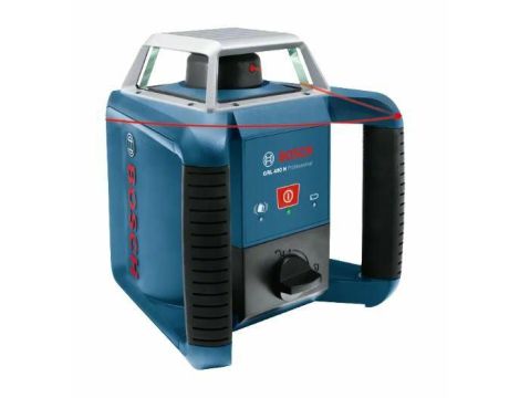 BOSCH LASER OBROTOWY GRL 400 H +ODBIORNIK LR 1 +STATYW BT 152 +ŁATA GR240 +AKUMULATORKI +ŁADOWARKA 0615A50066