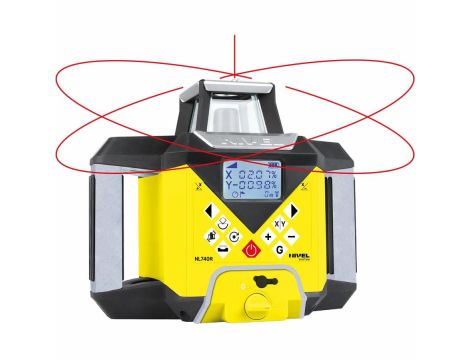 NIVEL SYSTEM NIWELATOR LASEROWY NL740R DIGITAL wiązka czerwona