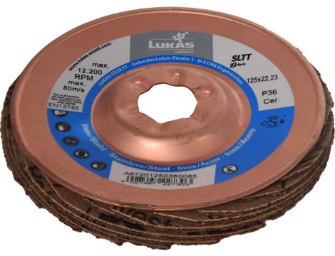 LUKAS ŚCIERNICA LISTKOWA 125mm P 36 SLTT CERAMIC AD IQ-SERIES