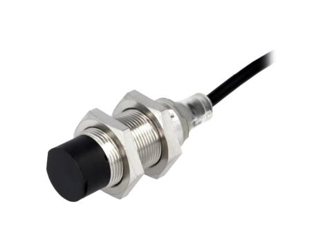 E2BM18KN16WPC12M Czujnik indukcyjny o zasięgu 016mm, konfiguracji wyjśćia NPN / NO, napięciu zasilania 1030VDC, obudowie M18