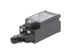 D4N-1162 Wyłącznik krańcowy z dźwignią o promieniu 20mm i rolką z tworzywa Ø12mm