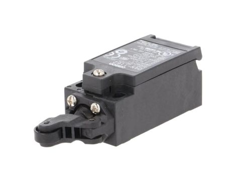 D4N-1162 Wyłącznik krańcowy z dźwignią o promieniu 20mm i rolką z tworzywa Ø12mm