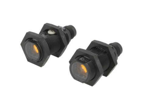 E3F1-DP12-2M Czujnik fotoelektryczny o zasięgu 00,3m, konfiguracji wyjścia PNP, trybach pracy DARK-ON, LIGHT-ON