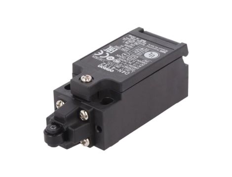 D4N-4132 Wyłącznik krańcowy z rolką z tworzywa Ø9,5mm, konfiguracją wyjścia NO + NC