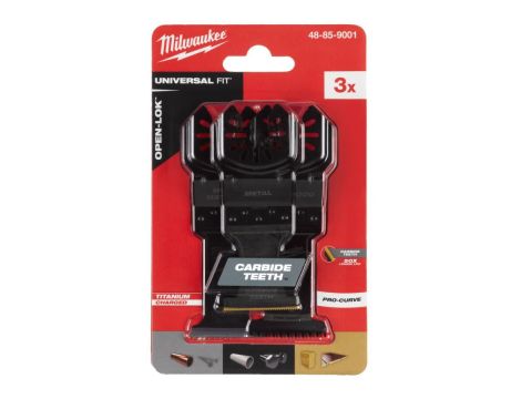 MILWAUKEE MT ZESTAW OSTRZY DO CIĘCIA WIELU MATERIAŁÓW 3szt.