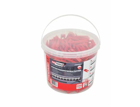 AWTOOLS SYSTEM POZIOMOWANIA PŁYTEK STANDARD 7-15mm - KLINY 300szt.