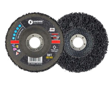 ANDRE KRĄŻEK SZLIFIERSKI CBS 125mm SOFT - BLACK - 3