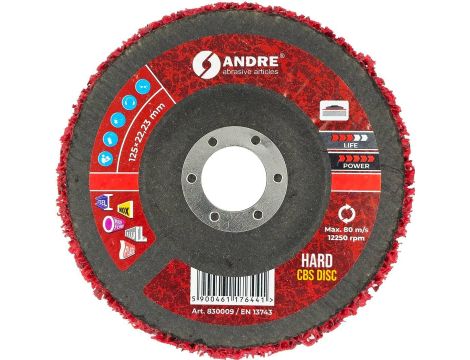 ANDRE KRĄŻEK SZLIFIERSKI CBS 125mm HARD - RED