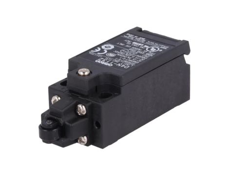 D4N-1132 Wyłącznik krańcowy z rolką z tworzywa Ø9,5mm, konfiguracją wyjścia NO + NC