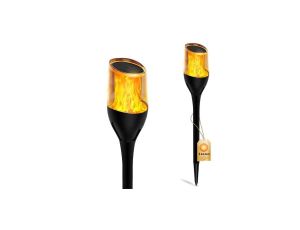 Lampa Solarna Ogrodowa LED Ogrodowa Zewnętrzna Efekt Płomienia IGNIS 64 cm LUMILED
