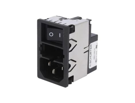 KMF1.1261.11Złącze zasilające AC gniazdo męskie 6A 250VAC IEC 60320 KMF