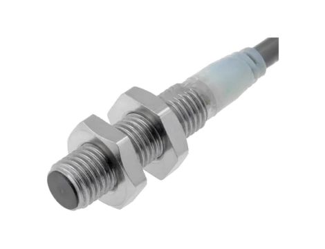 E2AS08KS02WPB2 Czujnik indukcyjny o zasięgu 02mm, konfiguracji wyjścia PNP / NC, napięciu zasilania 1224VDC, maksymalnym prądz