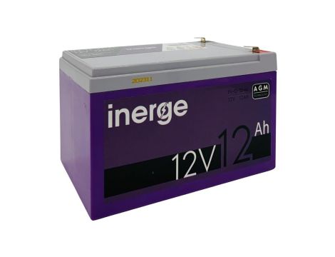 Akumulator VRLA AGM 12V 12Ah (żywotność 6-9lat) INERGE PRO IN-12-12-AL