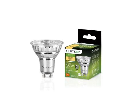 Żarówka LED GU10 6W = 50W 580lm 3000K Ciepła 38 Szklana LUMILED