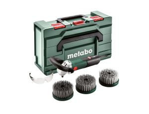 METABO POLERKA KĄTOWA PE 15-25 Set + 3 SZCZOTKI TALERZOWE WALIZKA