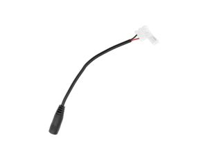 Złączka taśmy LED 2PIN DC 2.1 zatrzask gniazdo z przewodem 10mm