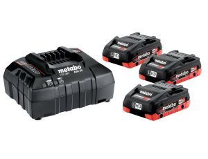 METABO AKUMULATOR 18V  4,0Ah LIHD 3szt. + ŁADOWARKA ASC 55