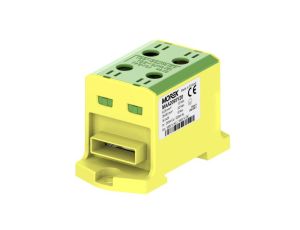 Złączka OTL95-2B żółto-zielony 2xAl/Cu 6-95mm2 3x1x24 1000V AC/1500V DC Zacisk uniwersalny z wejściem na szynę elastyczną MAA209