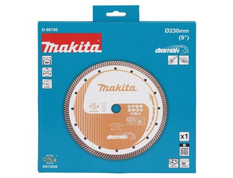 MAKITA TARCZA DIAMENTOWA 230x22,23mm SEGMENT (SUCHO/MOKRO) BETON, KAMIEŃ - 2