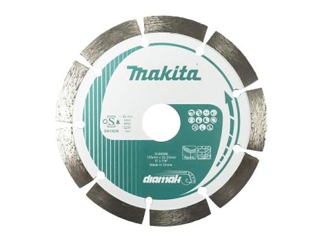 MAKITA TARCZA DIAMENTOWA 125x22,23mm SEGMENT (NA SUCHO) BETON, CEGŁA, MARMUR