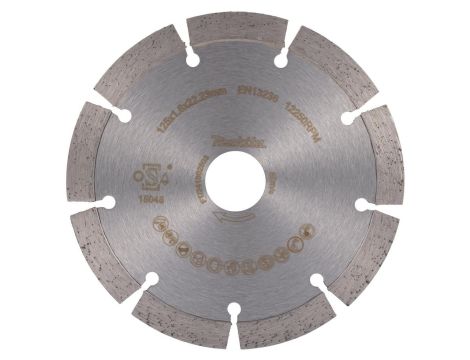 MAKITA TARCZA DIAMENTOWA 125x22,23mm SEGMENT (NA SUCHO) BETON, CEGŁA, MARMUR - 2