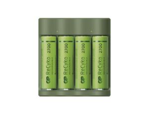 Ładowarka akumulatorów Everyday B421 4 sloty + 4 x akumulator AA REC 2700 + USB / 1604842110