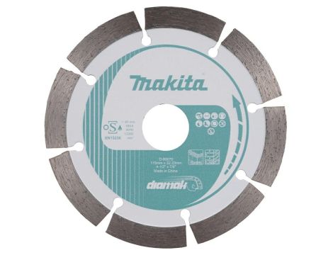 MAKITA TARCZA DIAMENTOWA 115x22,23mm SEGMENT (NA SUCHO) BETON, CEGŁA, MARMUR