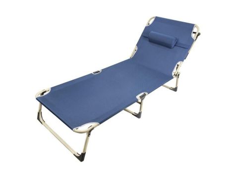 LEŻAK OGRODOWY SKŁADANY Z ZAGŁÓWKIEM / ISMA