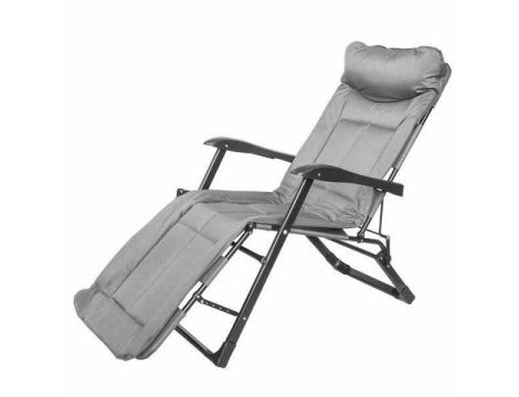 LEŻAK SKŁADANY (SZARY) DO 200KG / FORSAGE