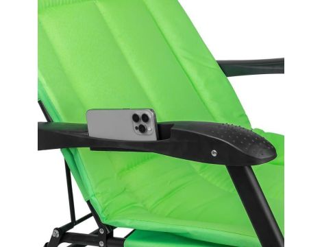 LEŻAK SKŁADANY Z PARASOLKĄ (JASNOZIELONY) DO 200KG / WMC - 3