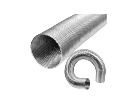 Rura aluminiowa spiro kanał wentylacyjny rozciągliwy Fi 75 długość do 3m
