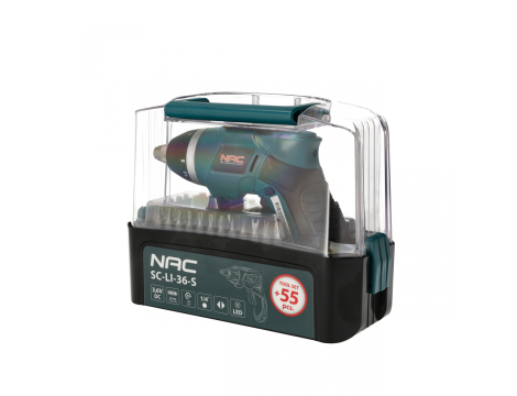 NAC WKRĘTK 3,6V + AKCESORIA 55zt.