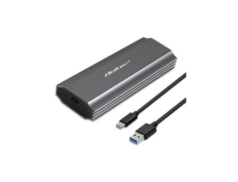 Qoltec Obudowa kieszeń NV2271 na dysk M.2 SSD SATA NVMe USB-C 2TB