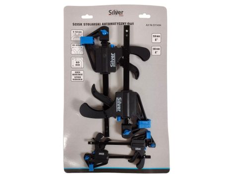 ŚCISK STOLARSKI 4szt. /SILVER