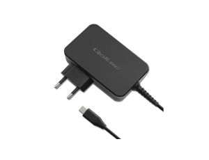 Qoltec Ładowarka GaN POWER PRO 1xUSB-C 100W 5-20V 3-5A Laptop Smartfon Czarna