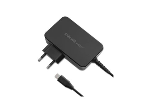 Qoltec Ładowarka GaN POWER PRO 1xUSB-C 100W 5-20V 3-5A Laptop Smartfon Czarna