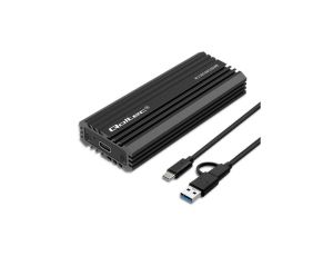 Qoltec Obudowa kieszeń NV2270 na dysk M.2 SSD SATA NVMe USB-C 2TB