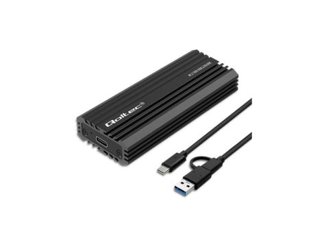 Qoltec Obudowa kieszeń NV2270 na dysk M.2 SSD SATA NVMe USB-C 2TB