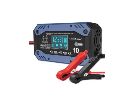 Inteligentna ładowarka do akumulatora STD AGM GEL LiFePO4 prostownik 12-24V 10A LCD 9 - stopniowe ładowanie