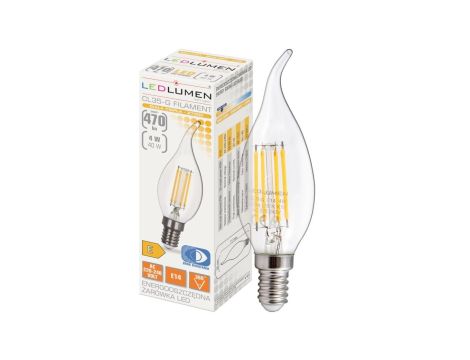 Żarówka LED CL35-G E14 230V 4W FILAMENT 470lm WW