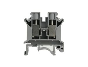 Złączka szynowa przelotowa szara śrubowa 10mm2 1P VDE UL