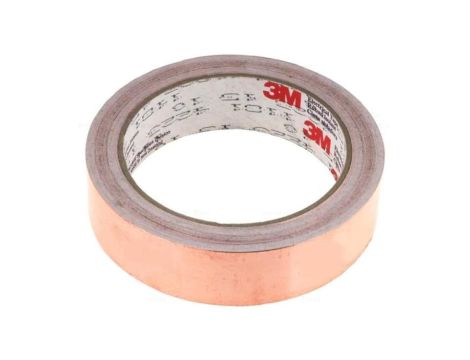 FE-5100-5282-5 Taśma: elektroprzewodząca W: 25mm L: 16,5m Thk: 66um miedź UL510