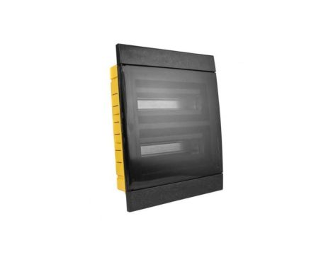 Rozdzielnica podtynkowa 24 modułowa IP40 czarna 970.24.N M-L 1107