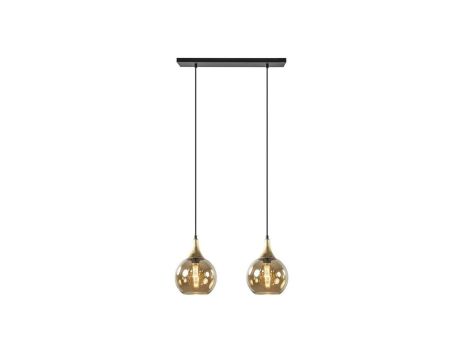 Lampa wisząca nowoczesna 2xE27 CALLISTO BLACK/GOLD