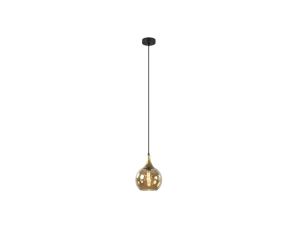 Lampa wisząca nowoczesna 1xE27 CALLISTO BLACK/GOLD