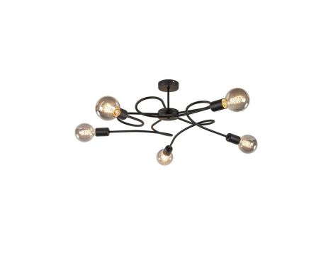 Lampa sufitowa nowoczesna 5xE27 FIORE BLACK