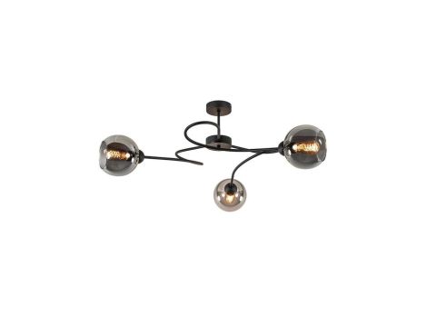 Lampa sufitowa nowoczesna 3xE27 BLOM BLACK